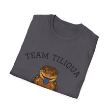 Load image into Gallery viewer, Team Tiliqua T-Shirt — Blue-Tongued Skink Lover Super Soft Tee
