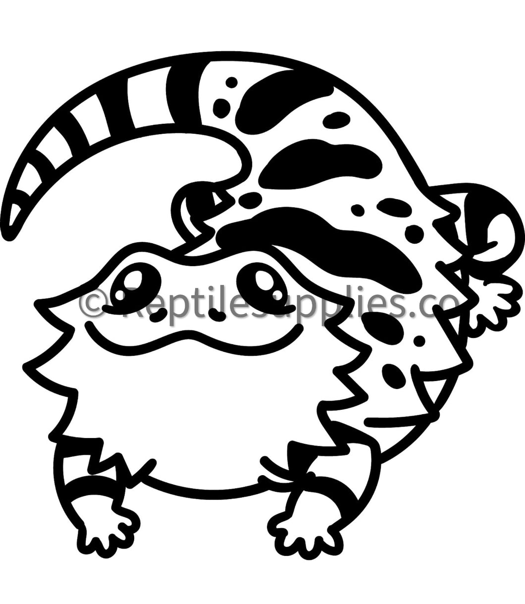 Pancake Beardie Decal