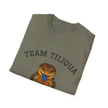 Load image into Gallery viewer, Team Tiliqua T-Shirt — Blue-Tongued Skink Lover Super Soft Tee

